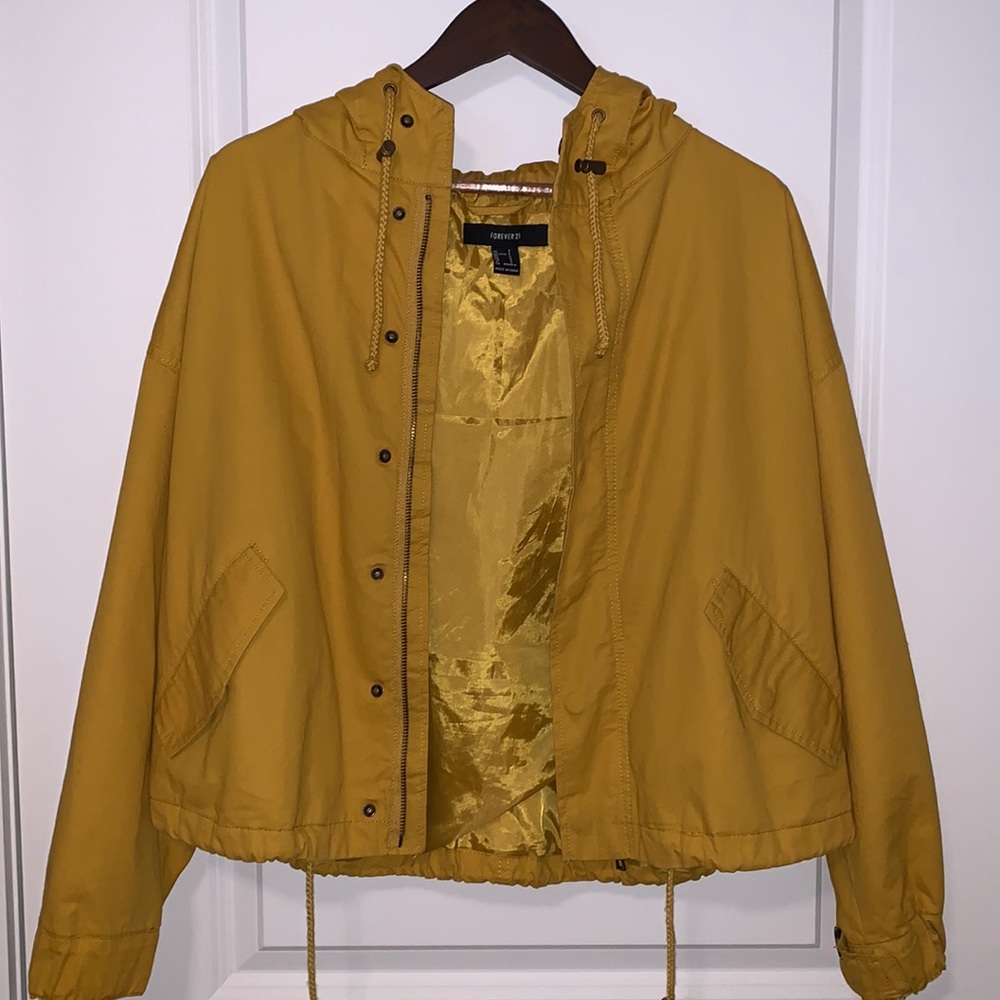 Forever21 yellow utility jacket